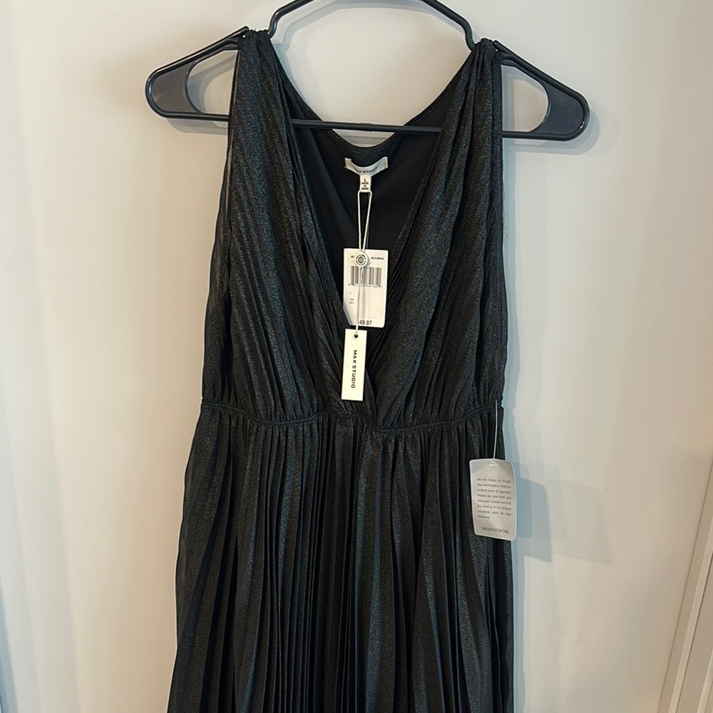 Max Studio Shimmering Black Dress size L